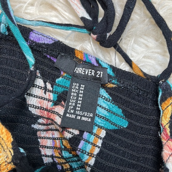 Forever 21 size medium floral maxi summer tank dress - Picture 6 of 7